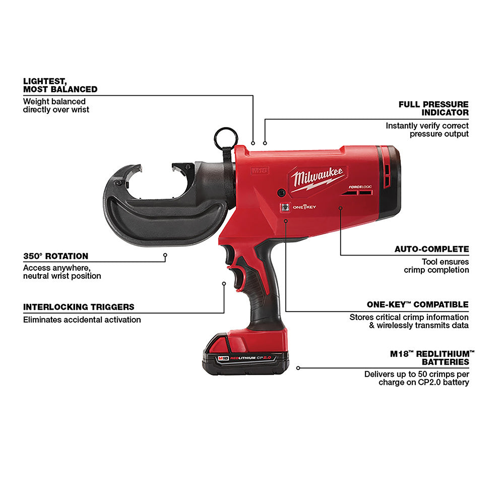 M18™ FORCE LOGIC™ 750 MCM Crimper