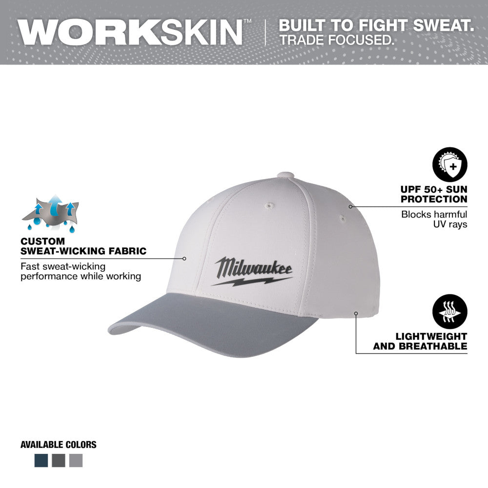 WORKSKIN™  Performance Fitted Hat - Gray SM