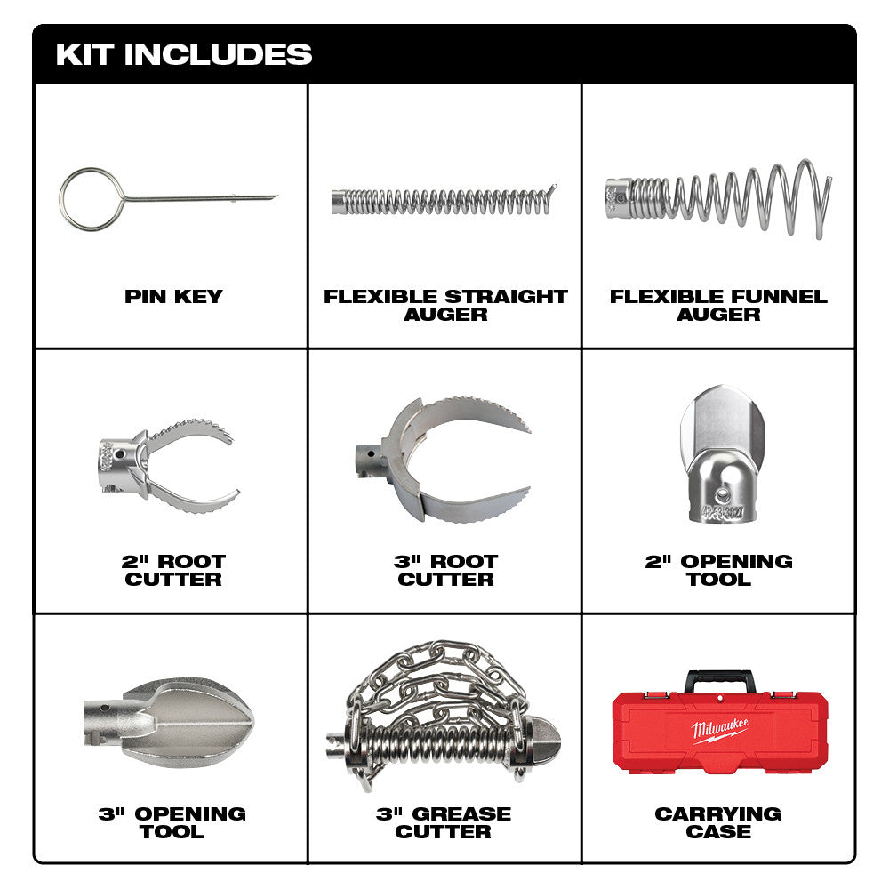 2" - 4" Head Attachment Kit For 7/8" Sectional Cable
