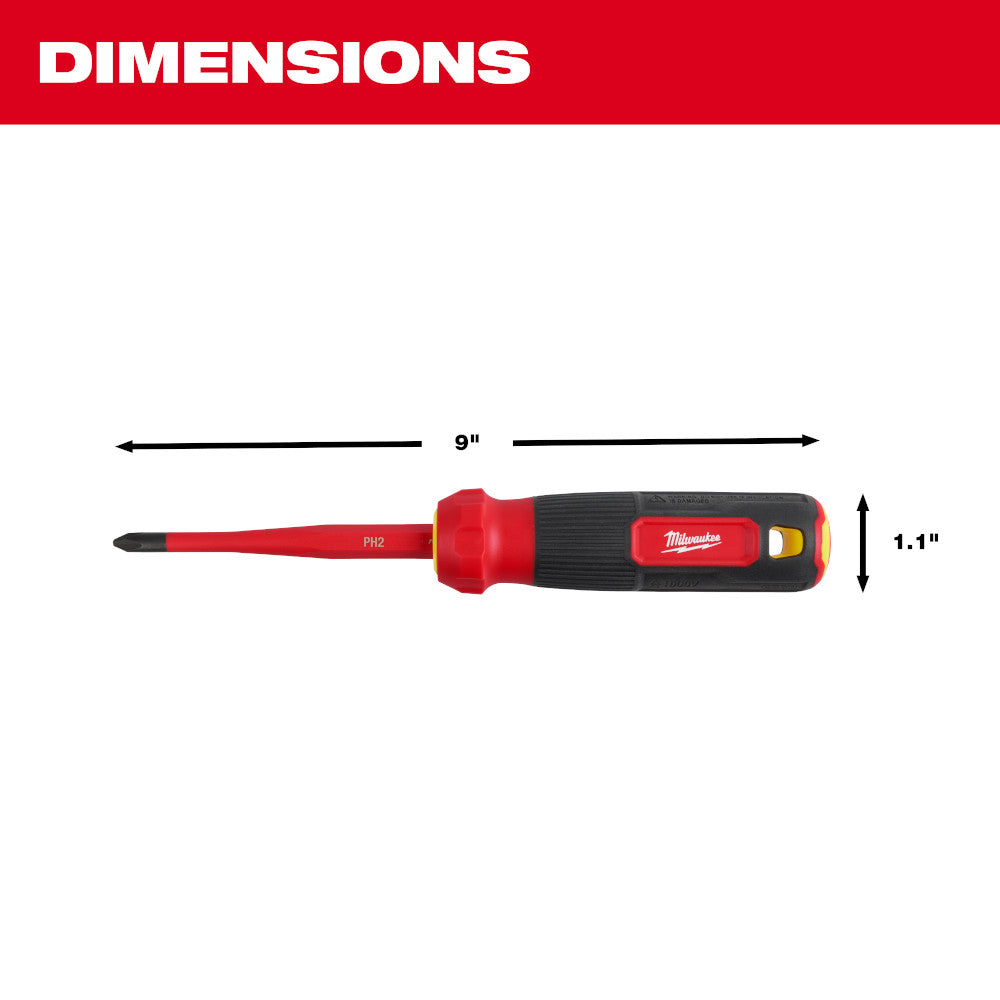 8-in-1 1000V Insulated Slim Tip Multi-Bit Screwdriver