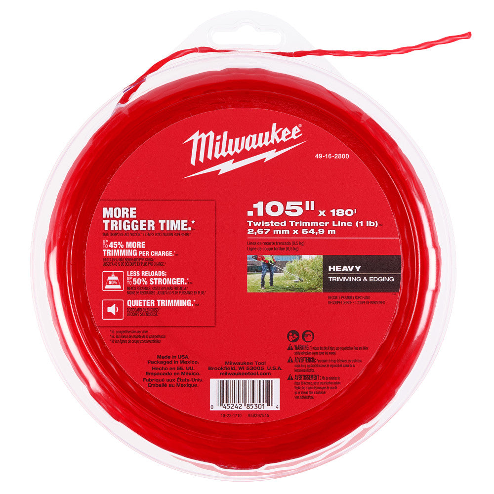 .105" x 180’ (1 lb.) Twisted Trimmer Line