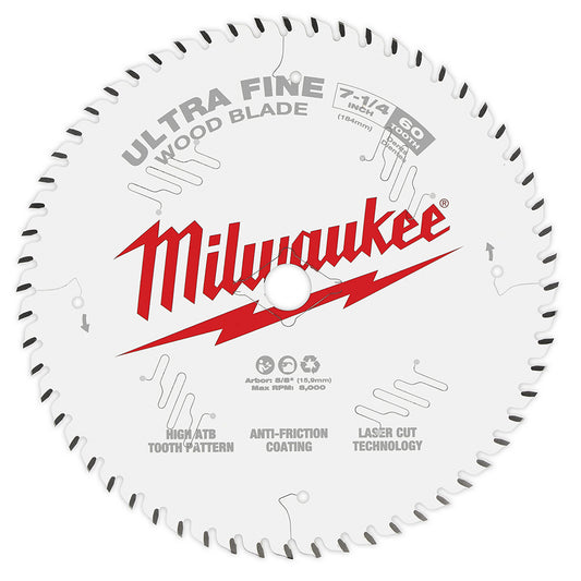 7-1/4" 60T Ultra Fine Finish Circular Saw Blade