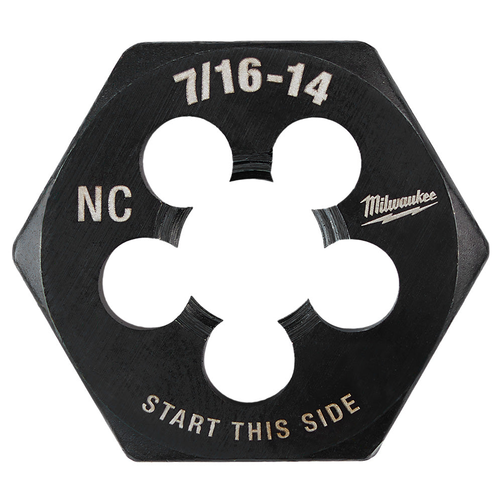 7/16"-14 NC 1-Inch Hex Threading Die