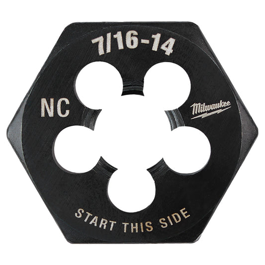 7/16"-14 NC 1-Inch Hex Threading Die