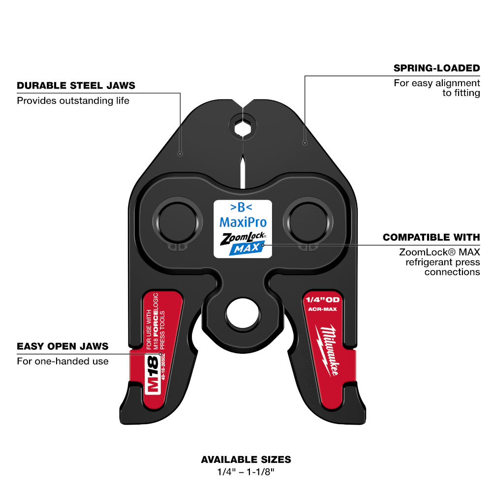 7/8" ZoomLock® MAX Press Jaw for M18™ FORCE LOGIC™ Press Tools