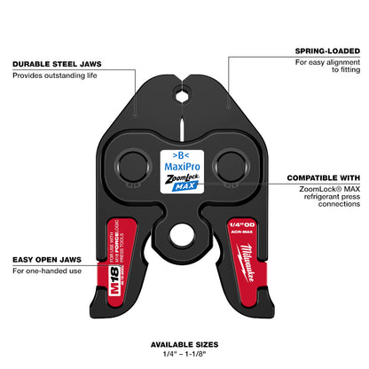 7/8" ZoomLock® MAX Press Jaw for M18™ FORCE LOGIC™ Press Tools