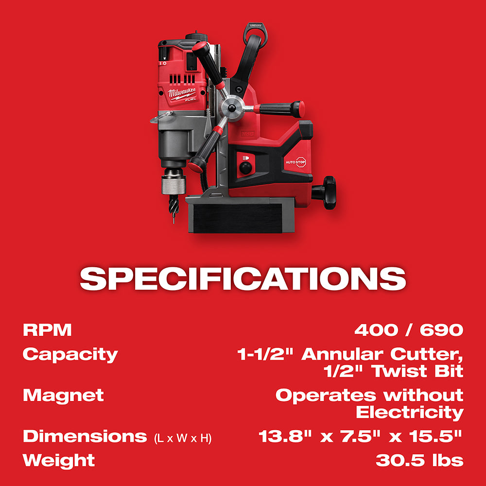 M18 FUEL™ 1-1/2" Lineman Magnetic Drill Kit