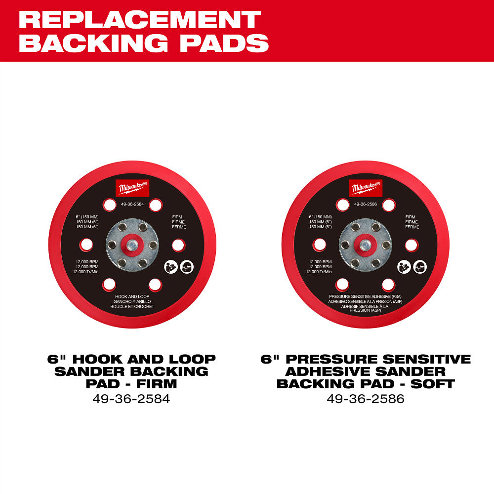 M12 FUEL™ 6" Random Orbital Sander (3/16")