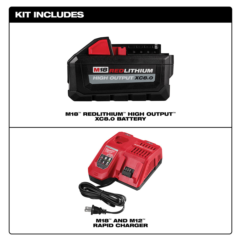 M18™ REDLITHIUM™ HIGH OUTPUT™ XC8.0 Starter Kit