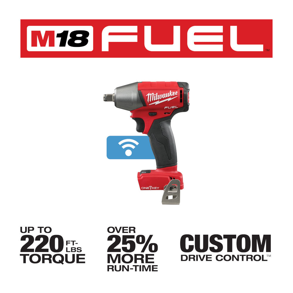 M18 FUEL™ 1/2 in. Compact Impact Wrench w/ Friction Ring with ONE-KEY™