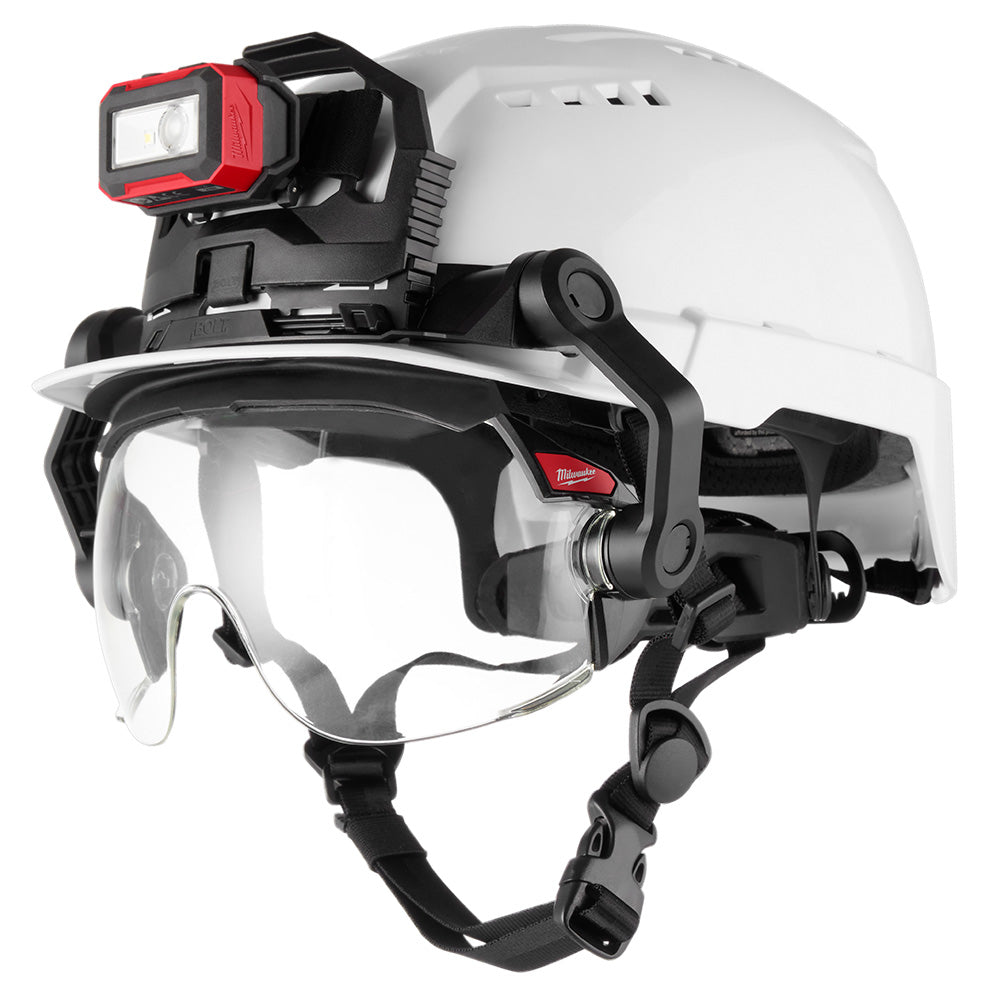 BOLT™ Gasketed Eye Visor - Clear Dual Coat Lens (Compatible with Milwaukee® BOLT™ Safety Helmets & BOLT™ Hard Hats)