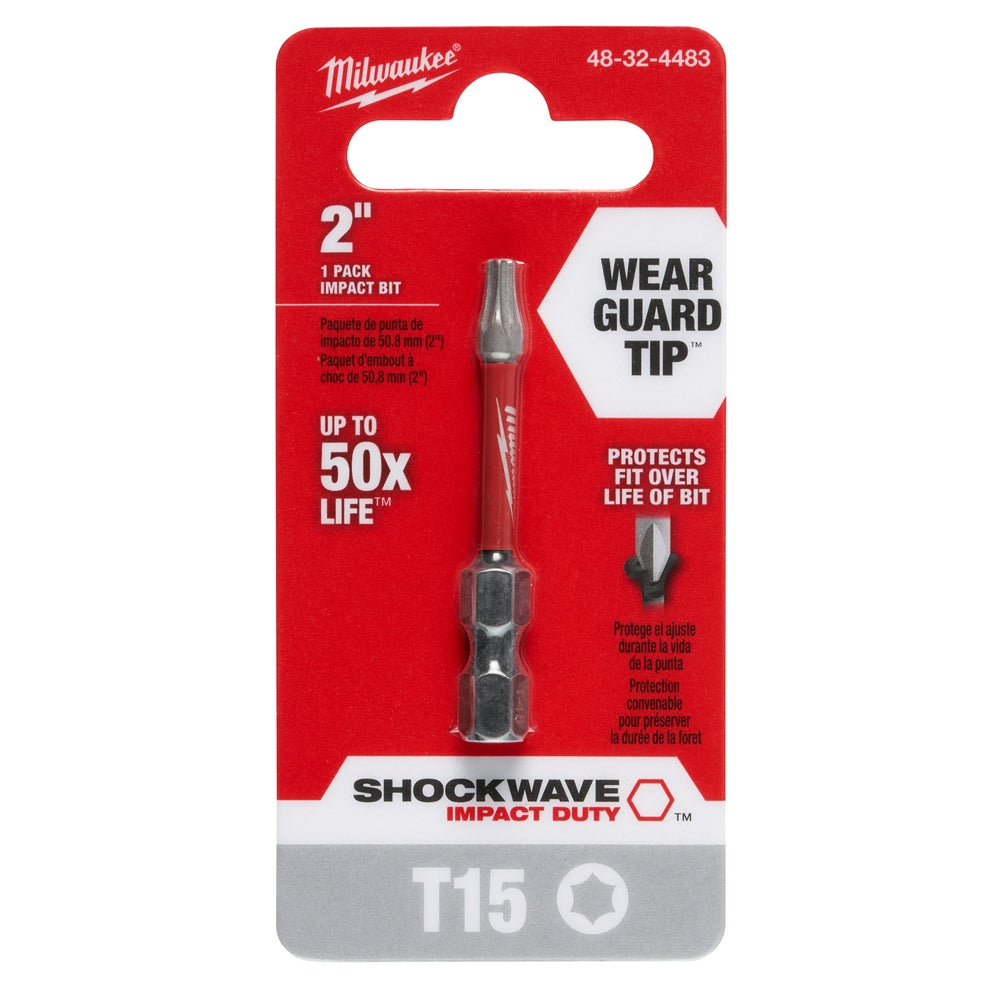 SHOCKWAVE™ 2" Impact Duty TORX® T15 Power Bit