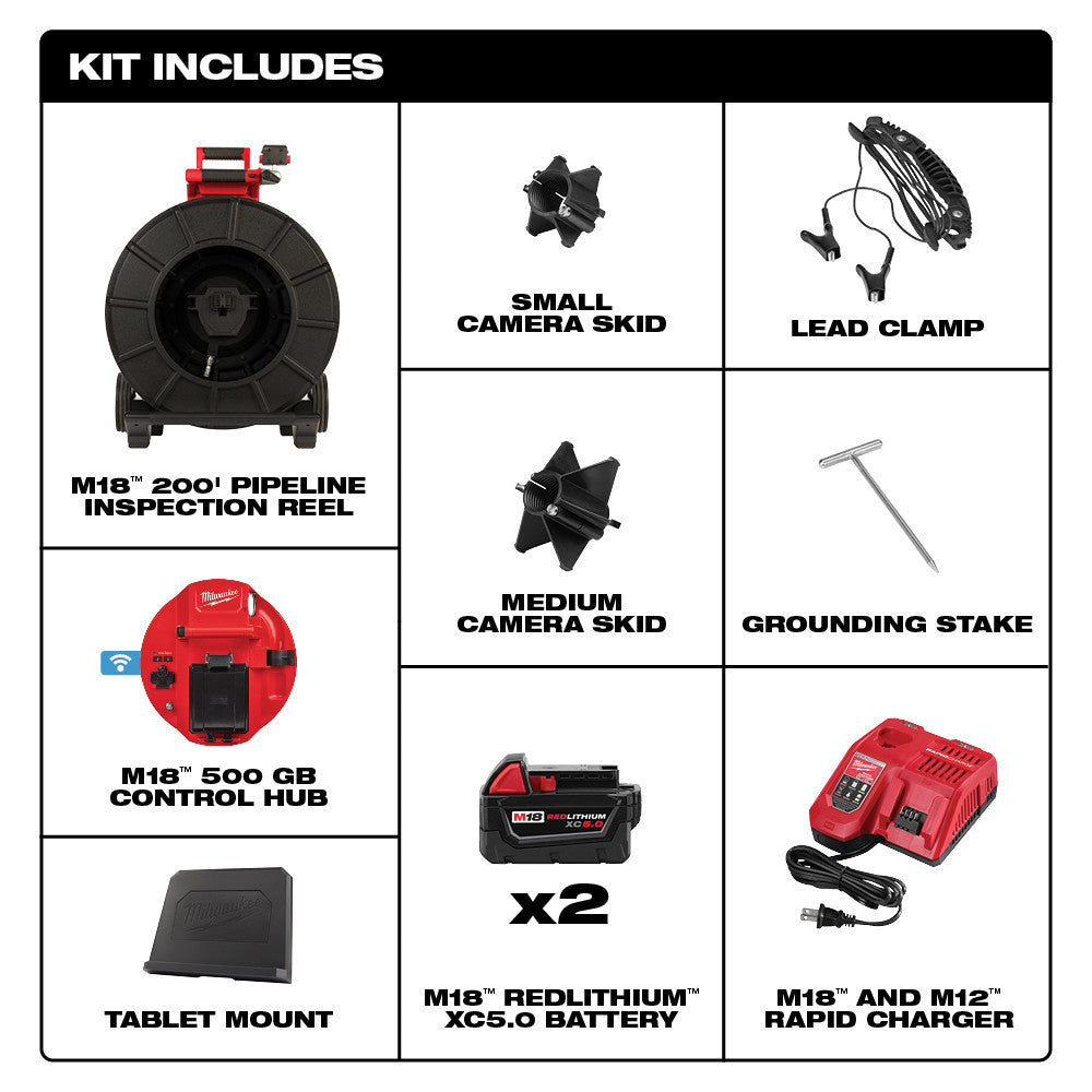 M18™ 200 ft Pipeline Inspection System