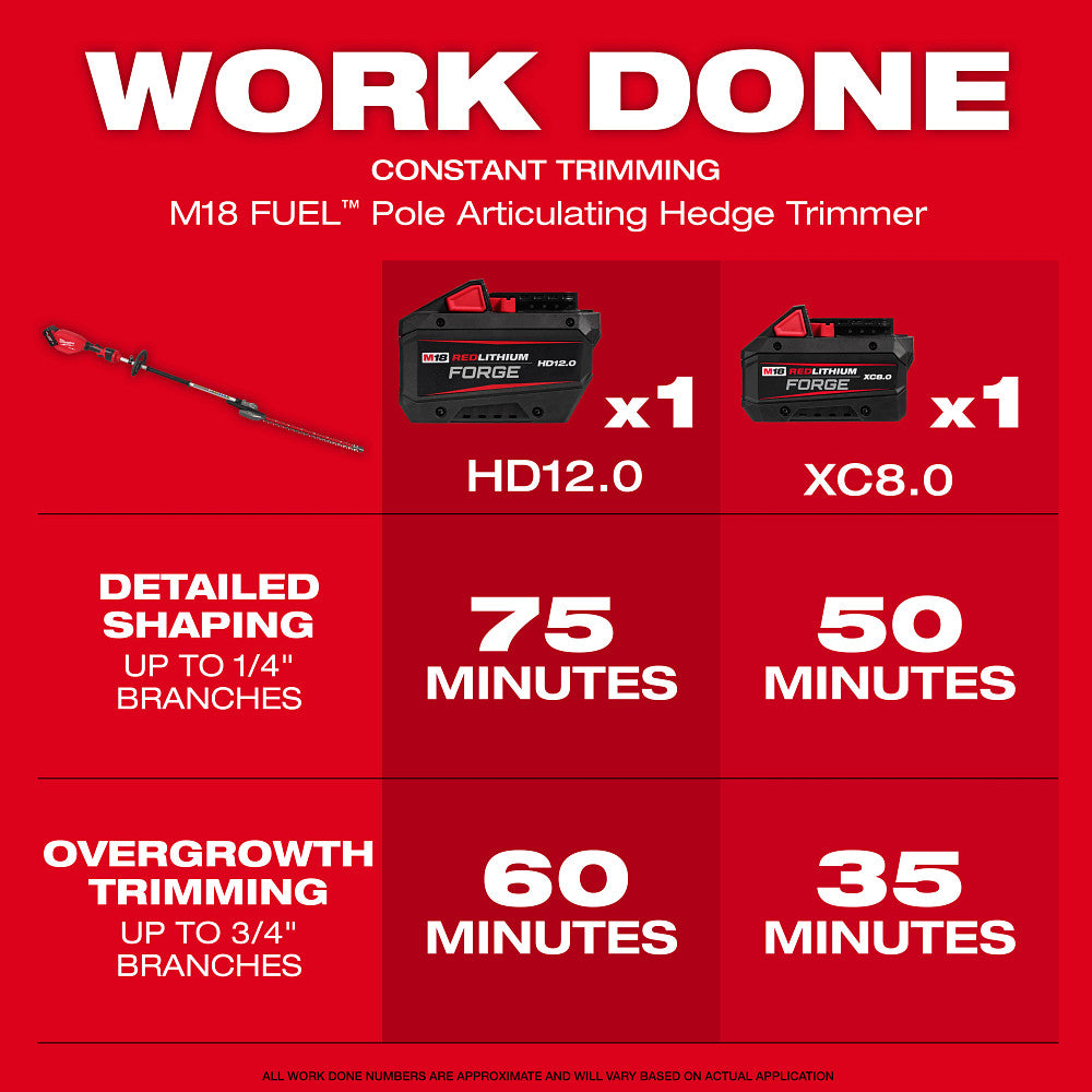M18 FUEL™ Pole Articulating Hedge Trimmer Kit