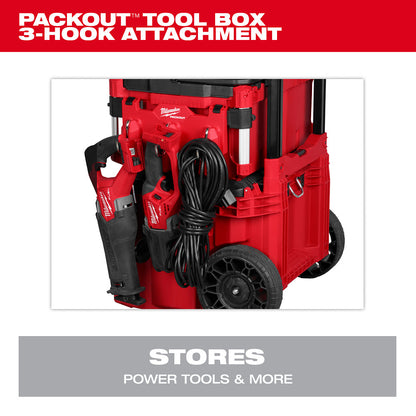 PACKOUT™ Tool Box 3-Hook Attachment