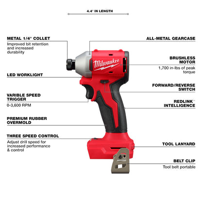M18™ Compact Brushless 2-Tool Combo Kit