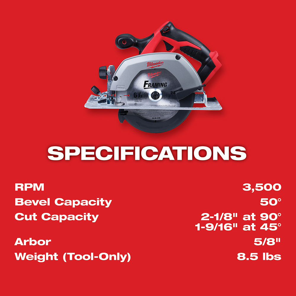 M18™ Cordless Lithium-Ion 6-1/2 in. Circular Saw