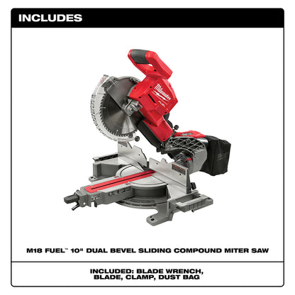 M18 FUEL™ Dual Bevel Sliding Compound Miter Saw
