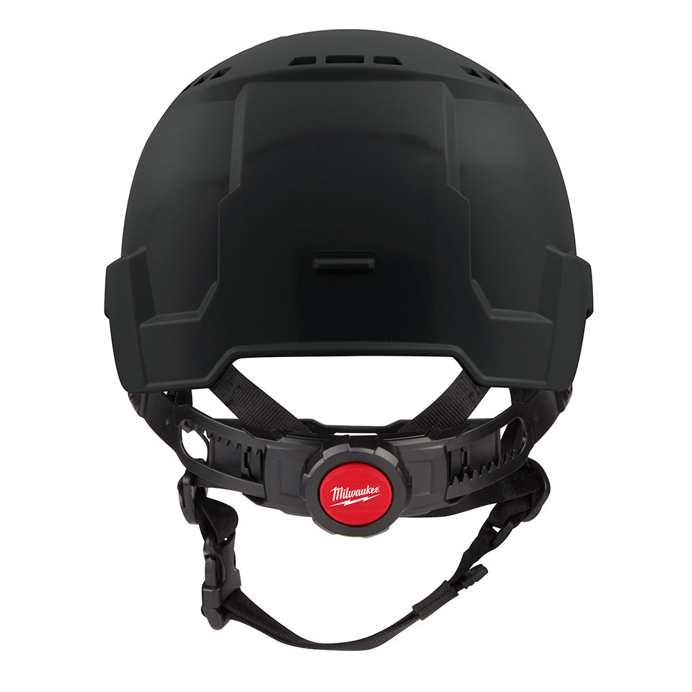 Black Front Brim Vented Safety Helmet (USA) - Type 2, Class C