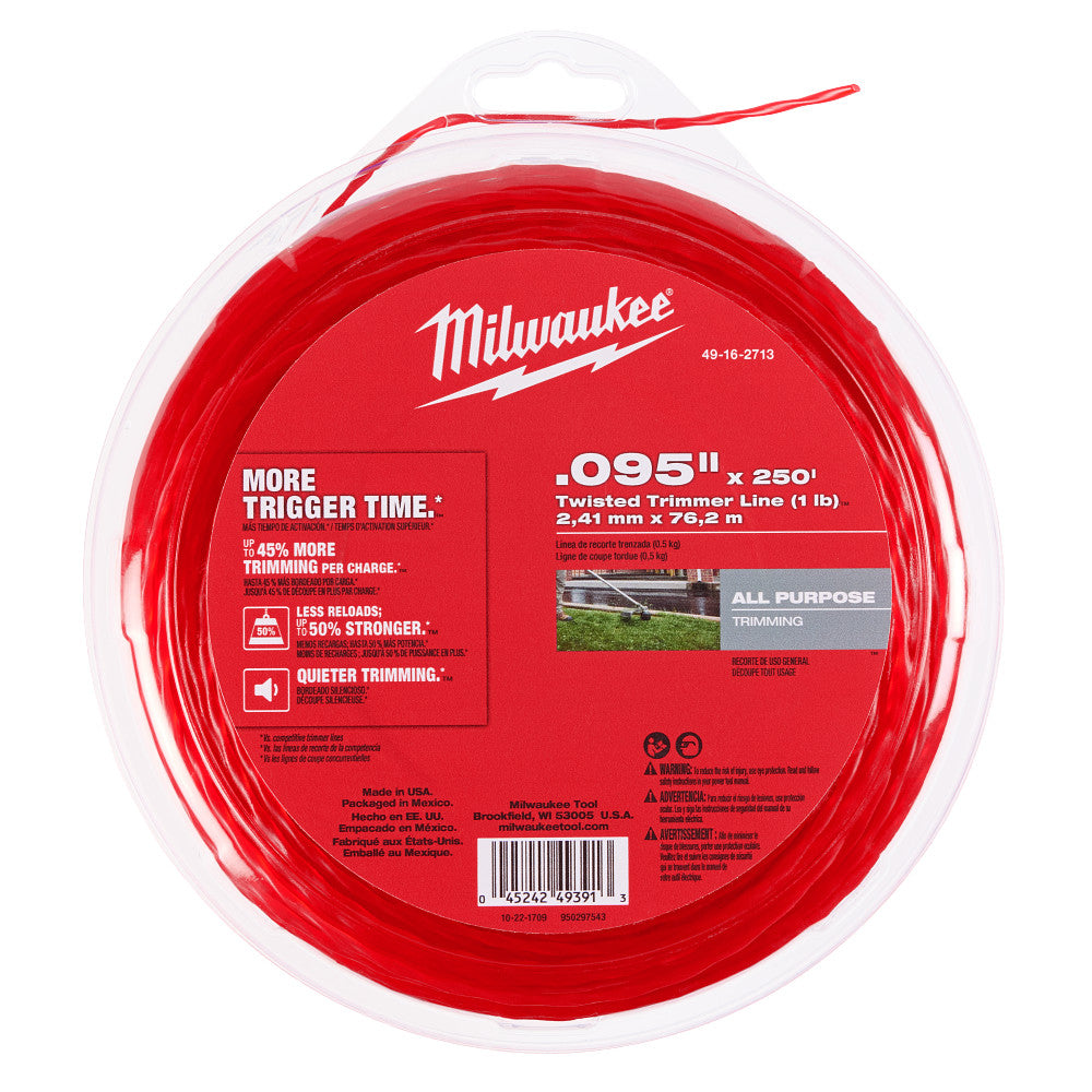 .095" x 250’ (1 lb.) Twisted Trimmer Line