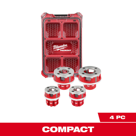 Compact 1/2"-1-1/4" ALLOY NPT Portable Pipe Threading Forged Aluminum Die Head Kit