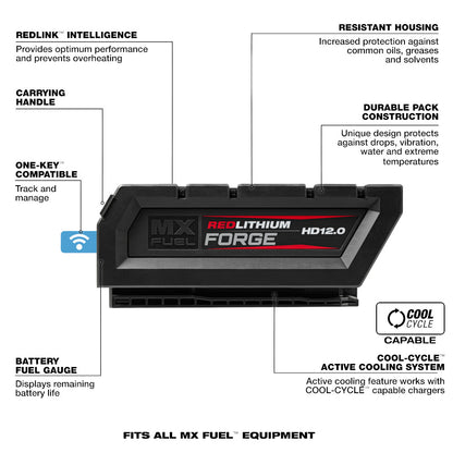 MX FUEL™  REDLITHIUM™ FORGE™ HD12.0 Battery Pack