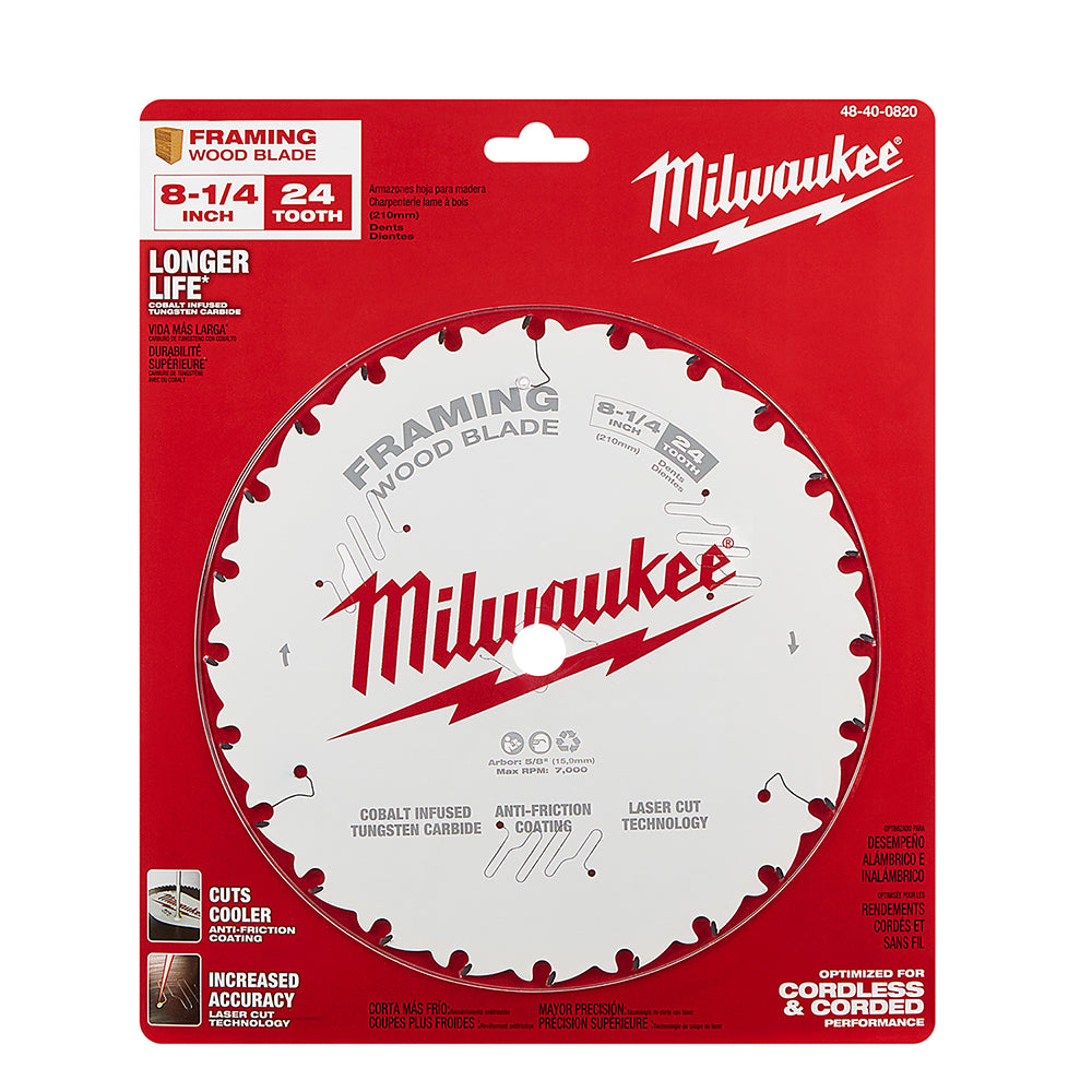 8-1/4" 24T Framing Circular Saw Blade