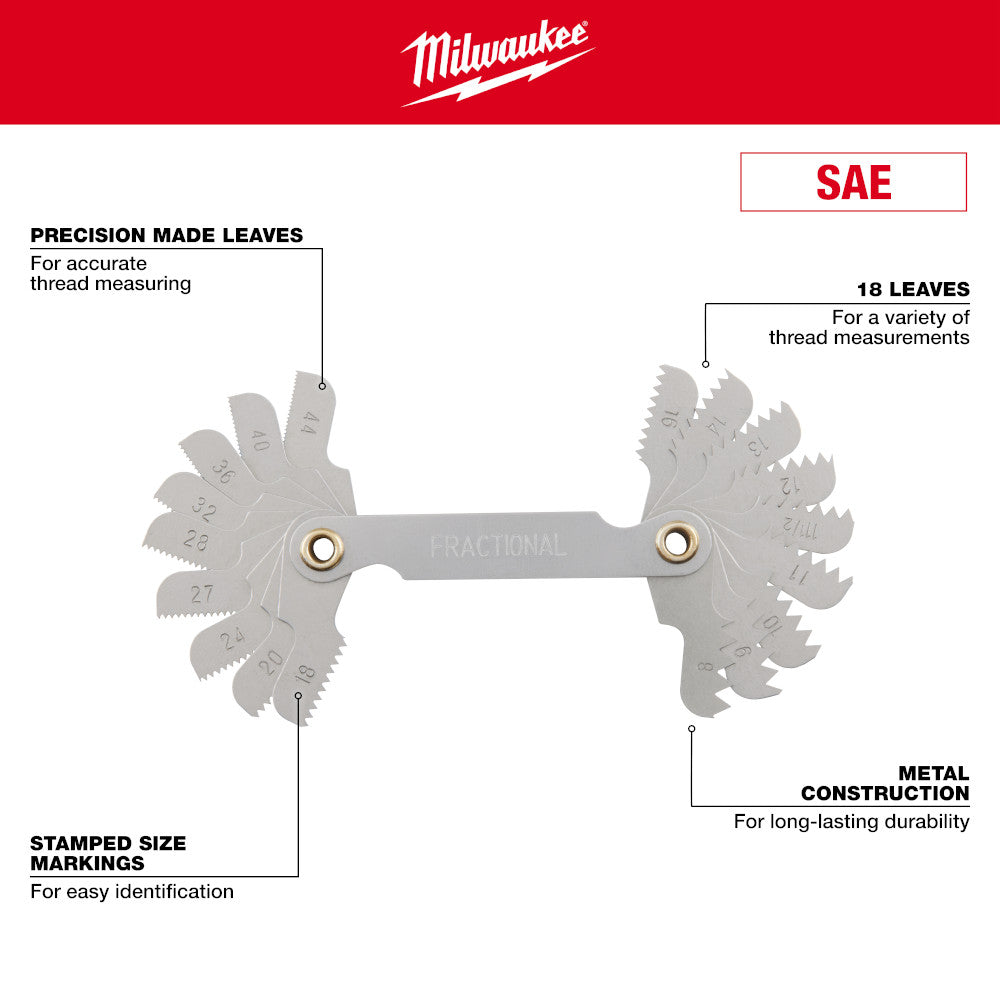8-44 TPI SAE Thread Gauge