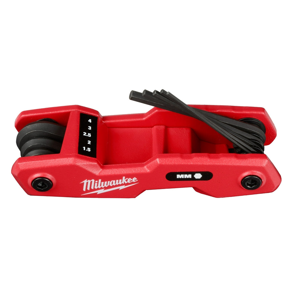 8-Key Folding Hex Key Set - Metric