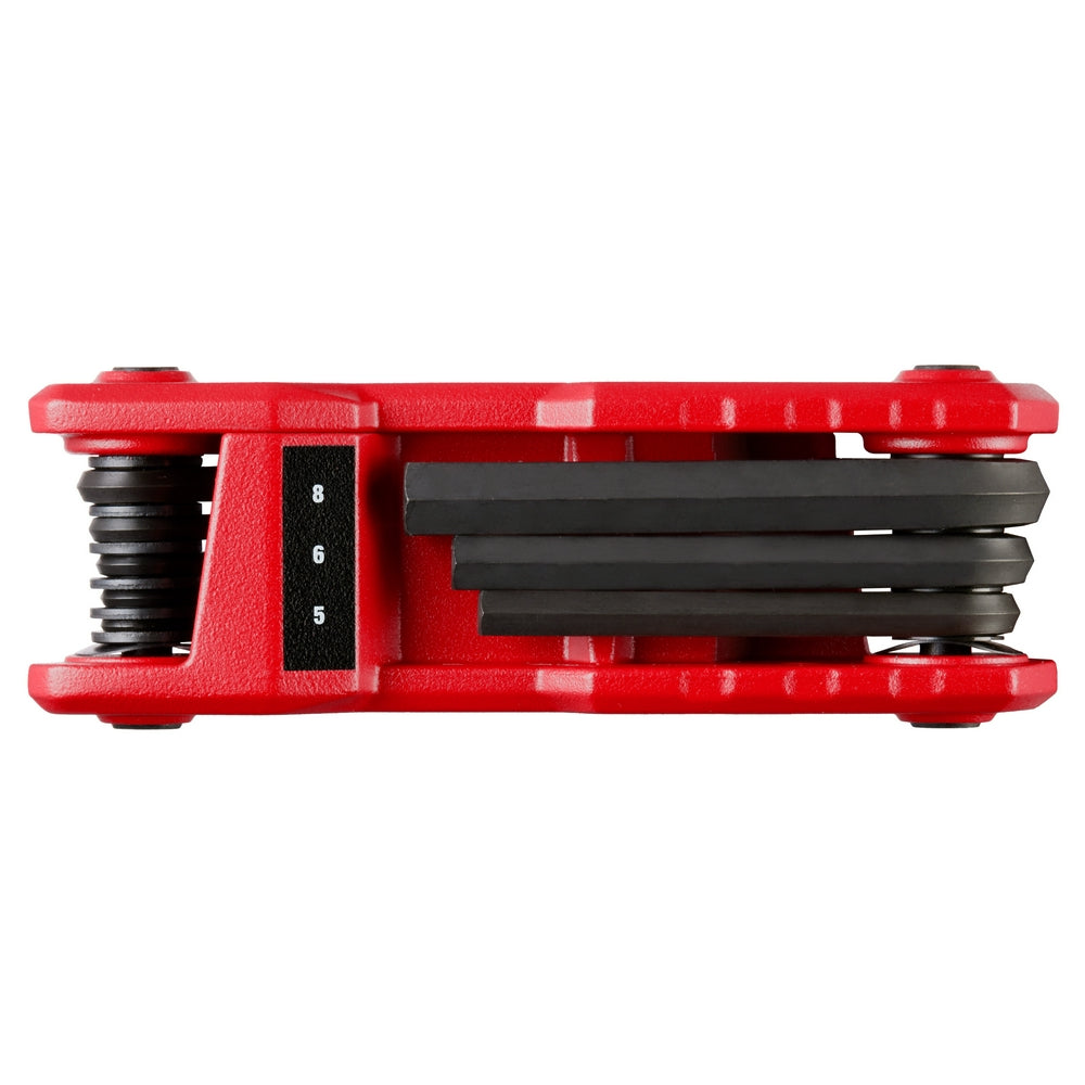 8-Key Folding Hex Key Set - Metric