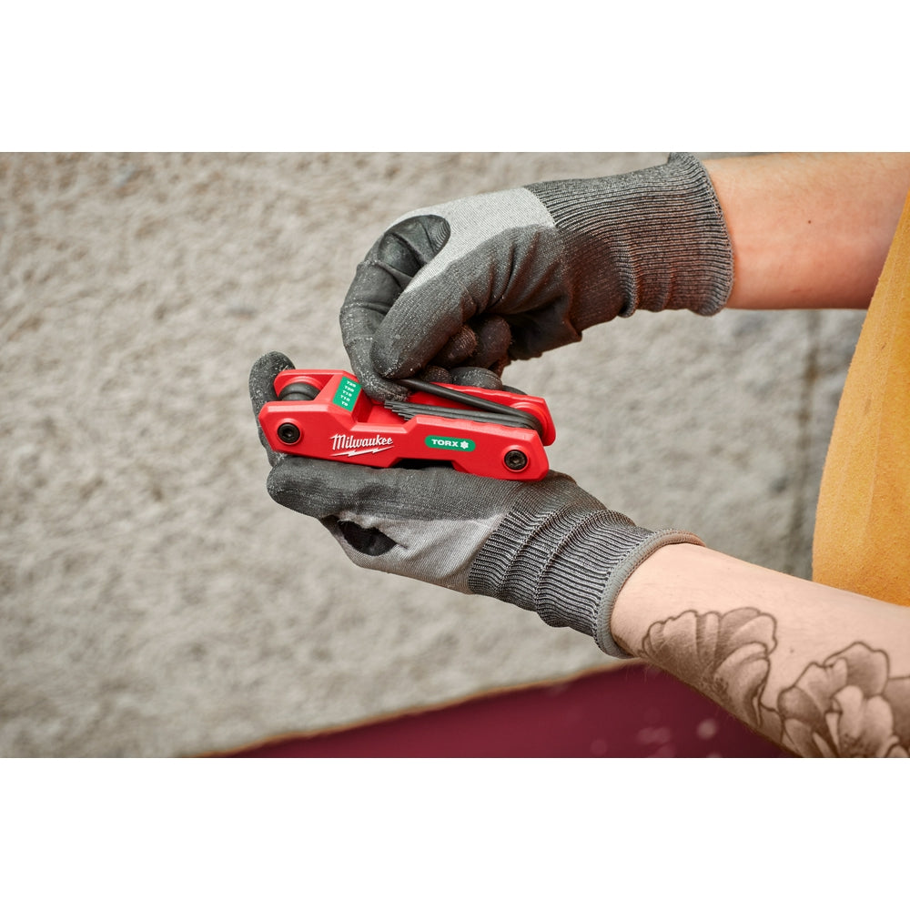 8-Key Folding Hex Key Set - Torx