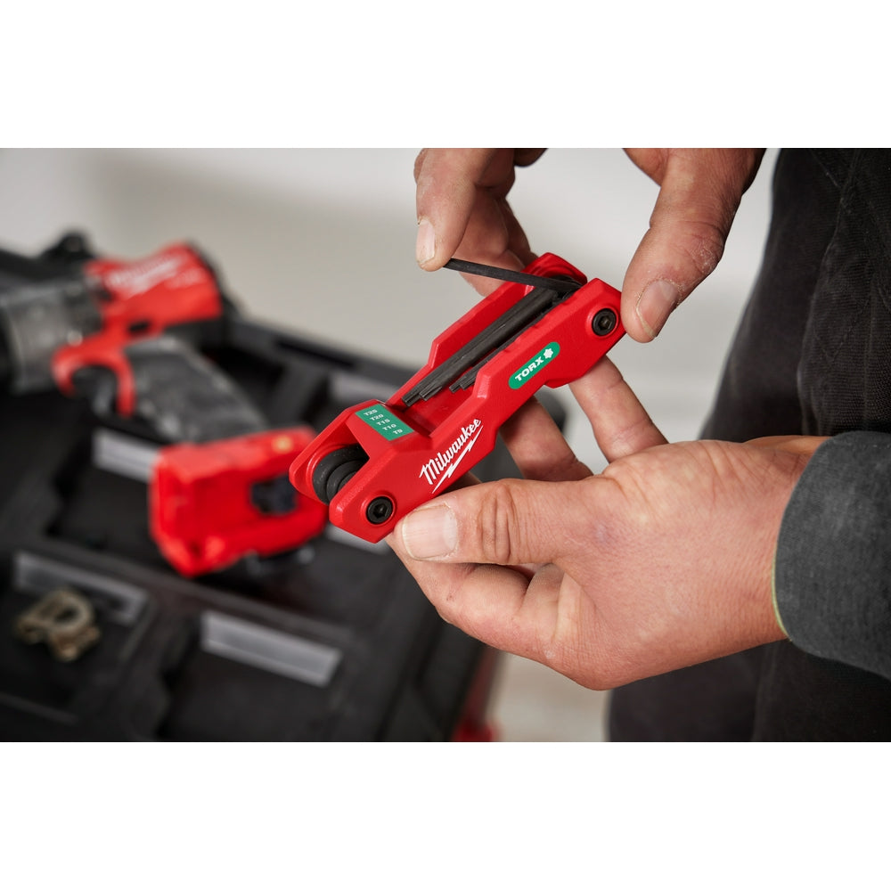 8-Key Folding Hex Key Set - Torx