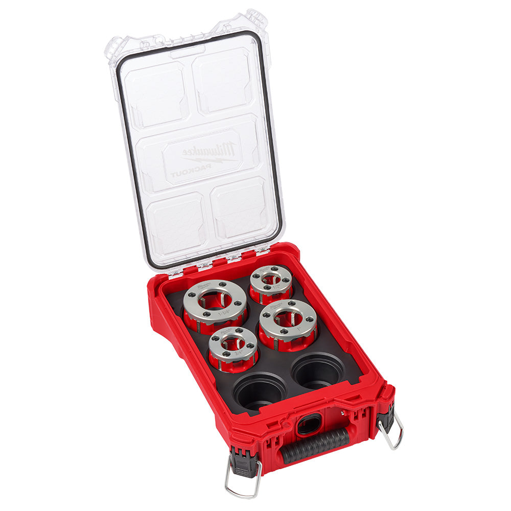 Compact 1/2"-1-1/4" ALLOY NPT Portable Pipe Threading Forged Aluminum Die Head Kit