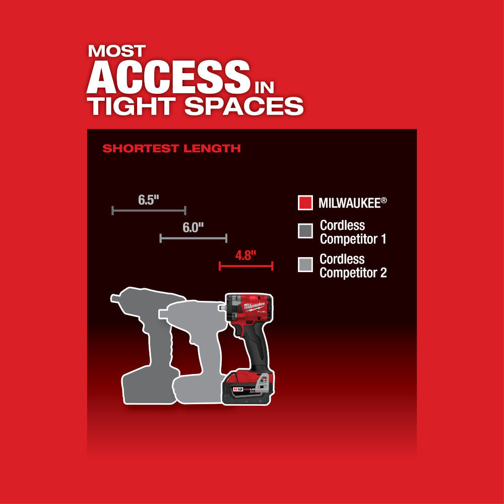 M18 FUEL™ 3/8 Compact Impact Wrench w/ Friction Tool