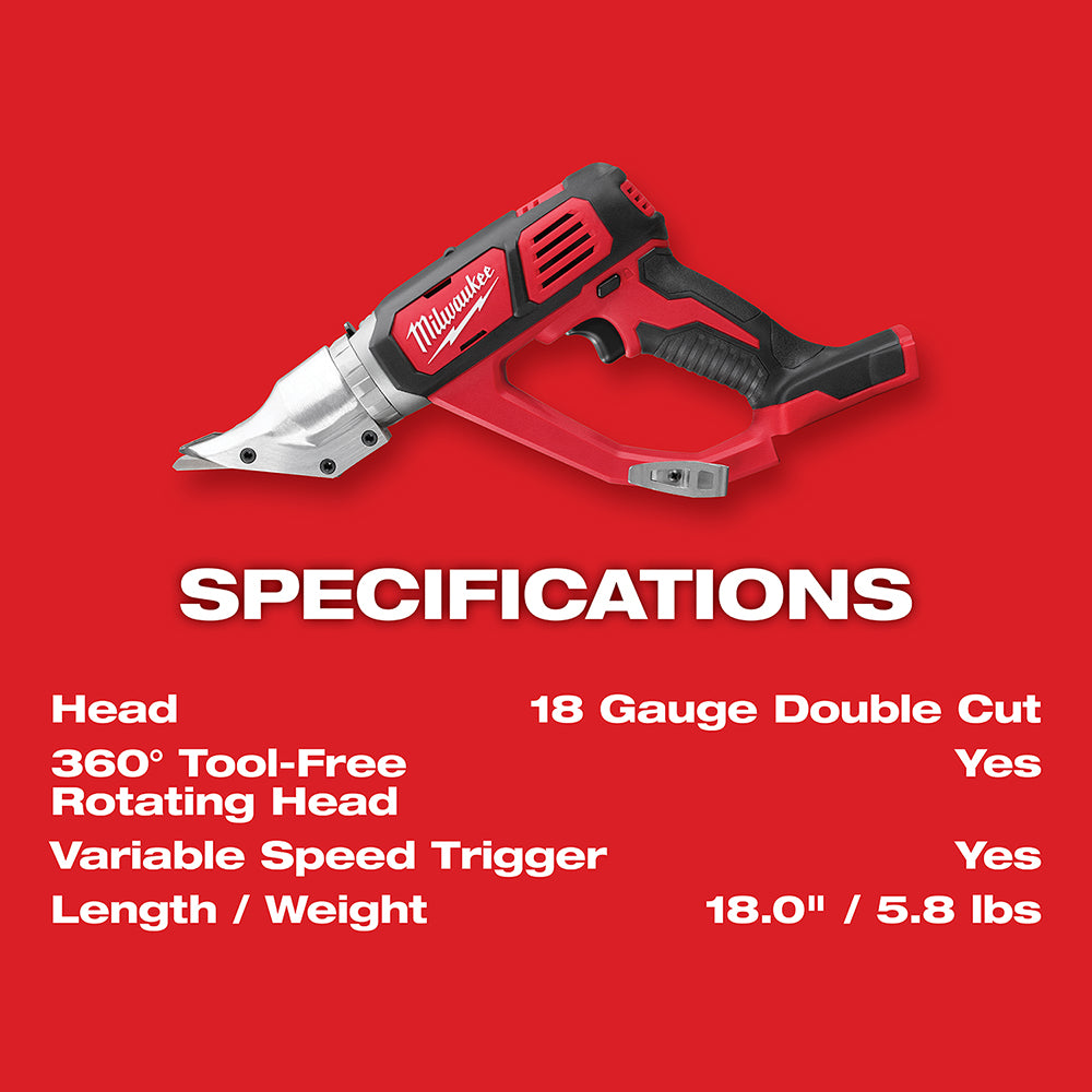 M18™ Cordless 18 Gauge Double Cut Shear