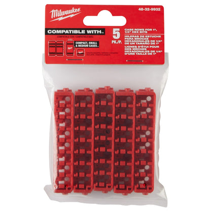 Small & Medium Case Rows for Insert Bit Accessories (5 PK)
