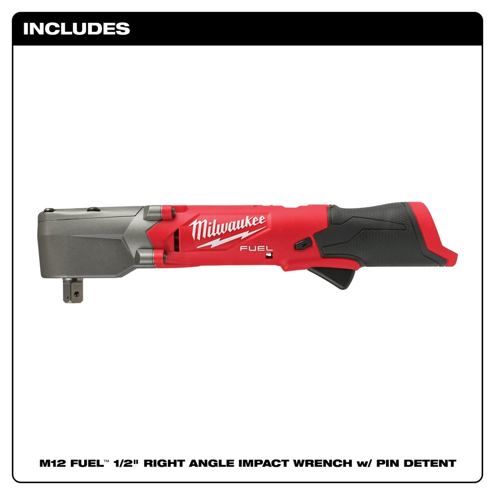 M12 FUEL™ 1/2" Right Angle Impact Wrench w/ Pin Detent