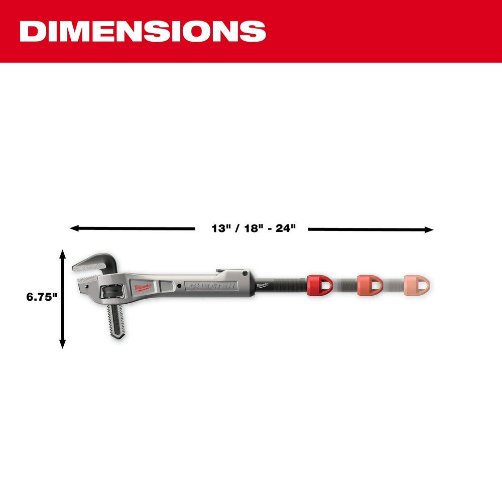 CHEATER™ Aluminum Offset Adaptable Pipe Wrench