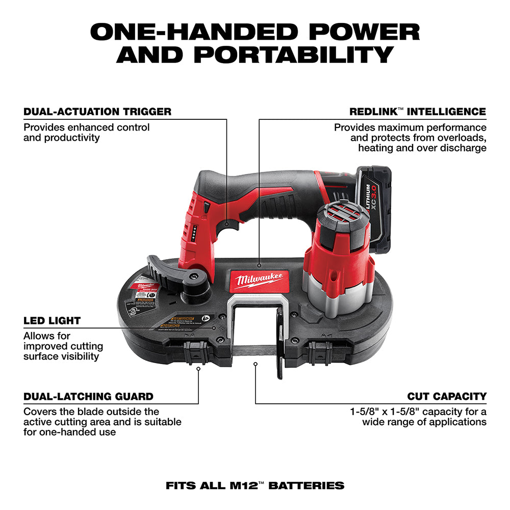 M12™ Cordless Sub-Compact Band Saw Kit