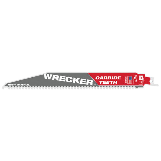 9" 6 TPI WRECKER™ with Carbide Teeth SAWZALL® Blade for Multi-Material (1 PK)