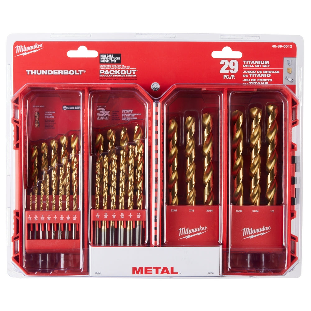 THUNDERBOLT®  Titanium Drill Bit Set – 29PC