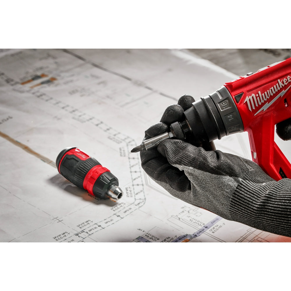 8-in-1 Ratcheting Compact Multi-Bit Screwdriver