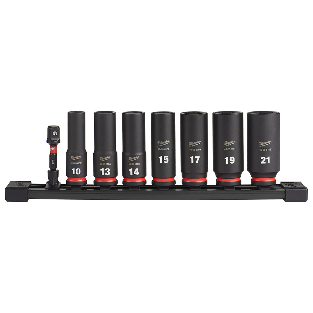 8PC SHOCKWAVE™ Impact Duty 3/8" Drive Metric Deep 6 Point Socket Set