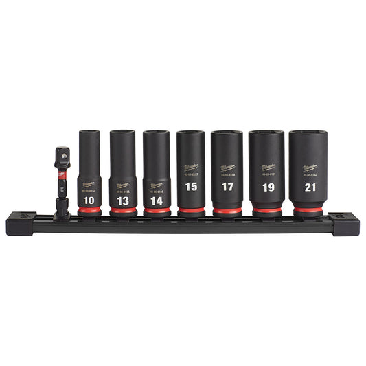8PC SHOCKWAVE™ Impact Duty 3/8" Drive Metric Deep 6 Point Socket Set