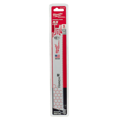 9" 14 TPI TORCH™ SAWZALL® Blade for Medium Metal (5 PK)