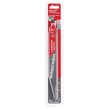 9" 6 TPI WRECKER™ with Carbide Teeth SAWZALL® Blade for Multi-Material (1 PK)