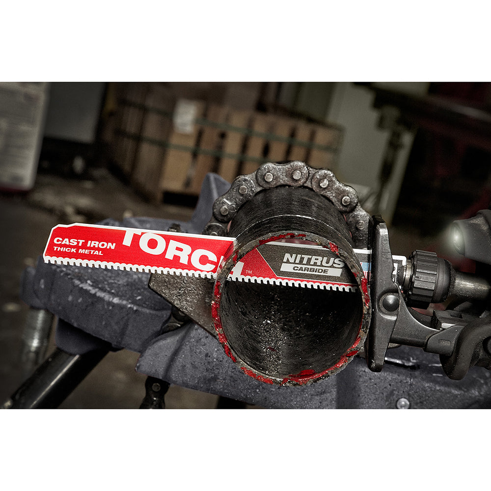9" 8 TPI TORCH™ with NITRUS™ Carbide for Cast Iron SAWZALL® Blade (1 PK)