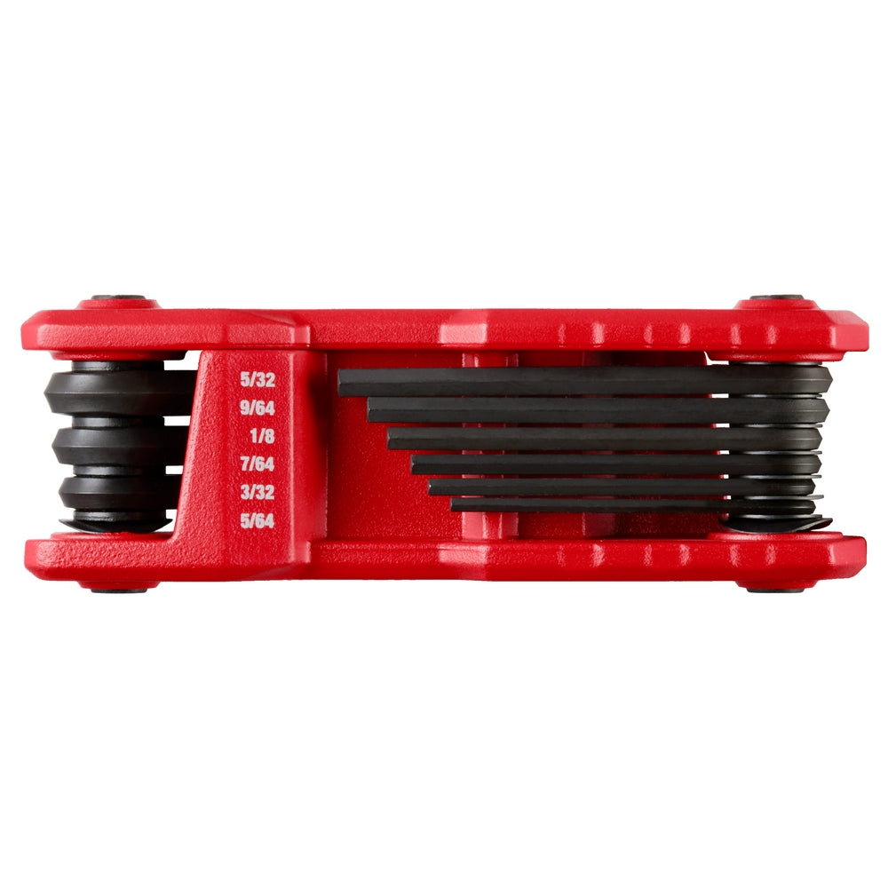 9-Key Folding Hex Key Set - SAE