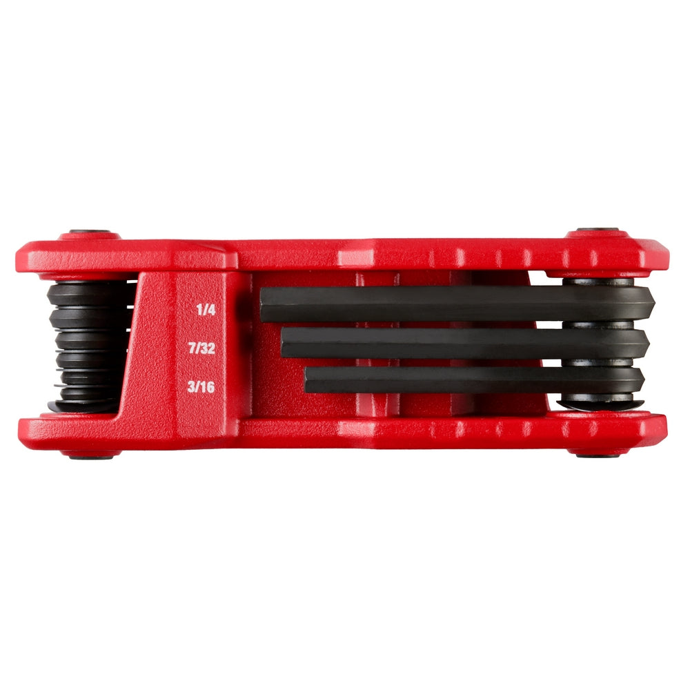 9-Key Folding Hex Key Set - SAE