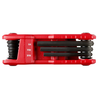 9-Key Folding Hex Key Set - SAE